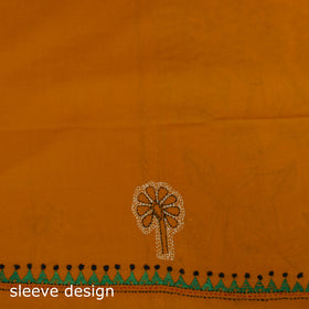 Bengal Kantha Hand Embroidered Unstitched Kurta Material (2.85M) 23