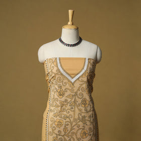 Bengal Kantha Hand Embroidered Unstitched Kurta Material (2.7M) 24