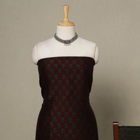 Maroon - 3pc maheshwari silk unstitched bagh dress material