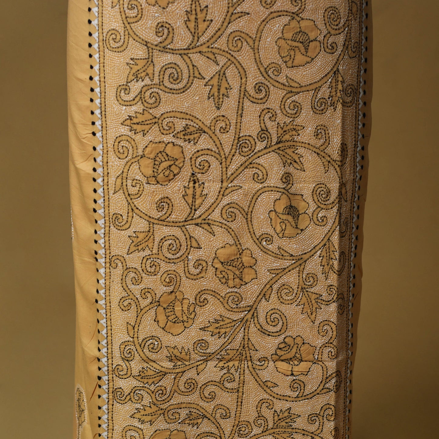 Bengal Kantha Hand Embroidered Unstitched Kurta Material (2.7M) 24