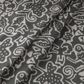  Grey Cotton Kutch Batik Print Fabric