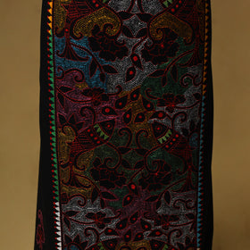 Bengal Kantha Hand Embroidered Unstitched Kurta Material (2.8M) 25