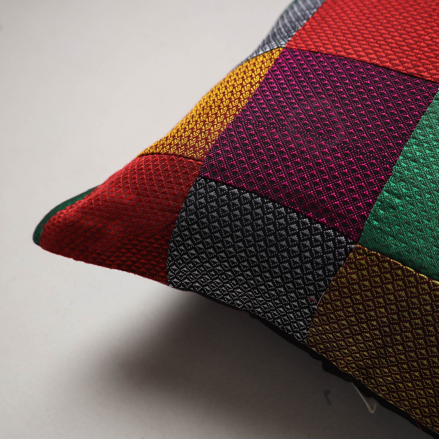 Khun Patchwork Cushion Cover (16 x 16 in) 123