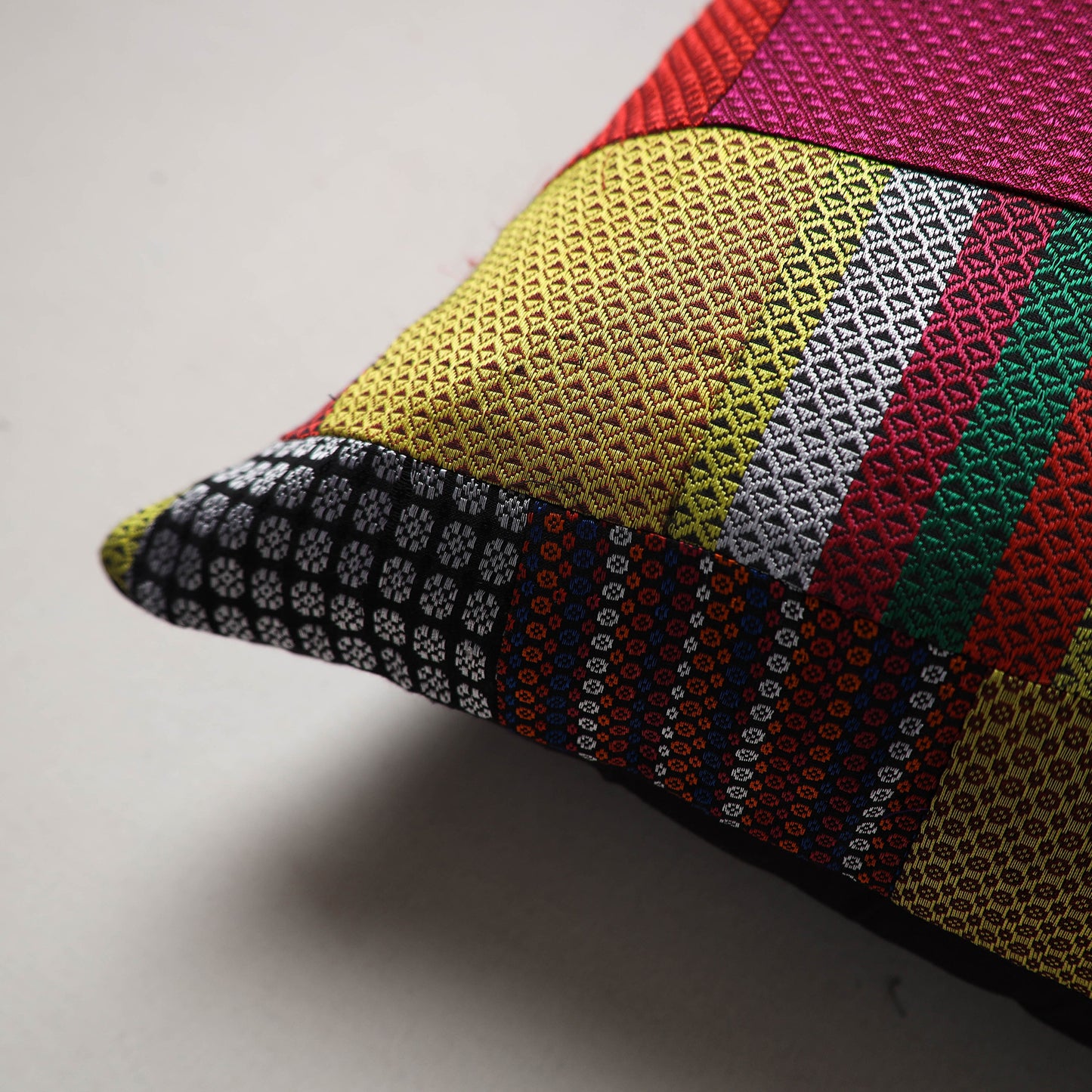 Khun Patchwork Cushion Cover (16 x 16 in) 124