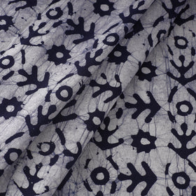  Blue Cotton Kutch Batik Print Fabric