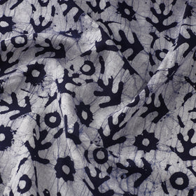  Blue Cotton Kutch Batik Print Fabric