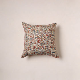 Kalamkari print cushion cover (16 x 16 in) 110 - handcrafted