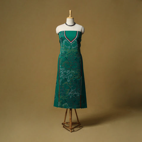 Bengal Kantha Hand Embroidered Unstitched Kurta Material (2.8M) 27