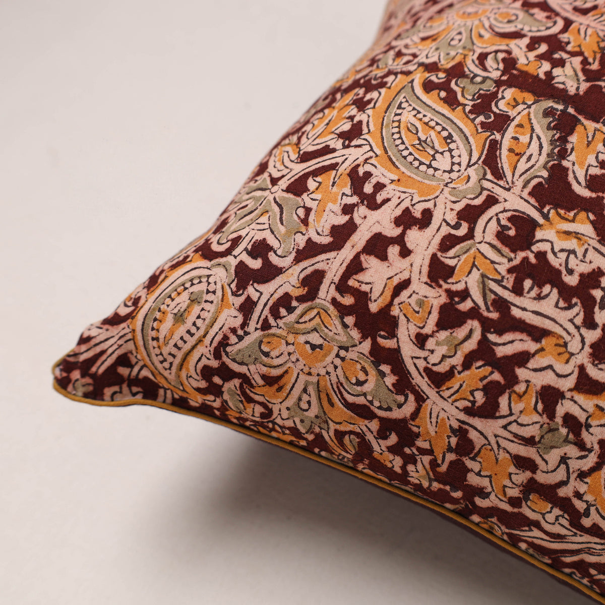 Kalamkari Print Cushion Cover (16 x 16 in) 111