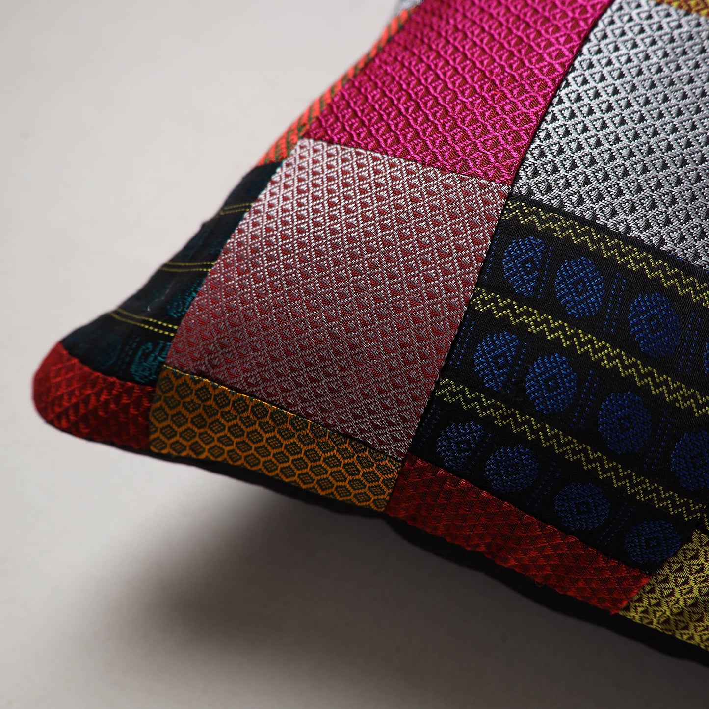 Khun Patchwork Cushion Cover (16 x 16 in) 128