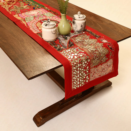 Banjara Vintage Embroidery Table Runner (60 x 14 in) 15