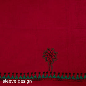 Bengal Kantha Hand Embroidered Unstitched Kurta Material (2.75M) 28