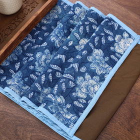 Blue Handmade Cotton Table Runner