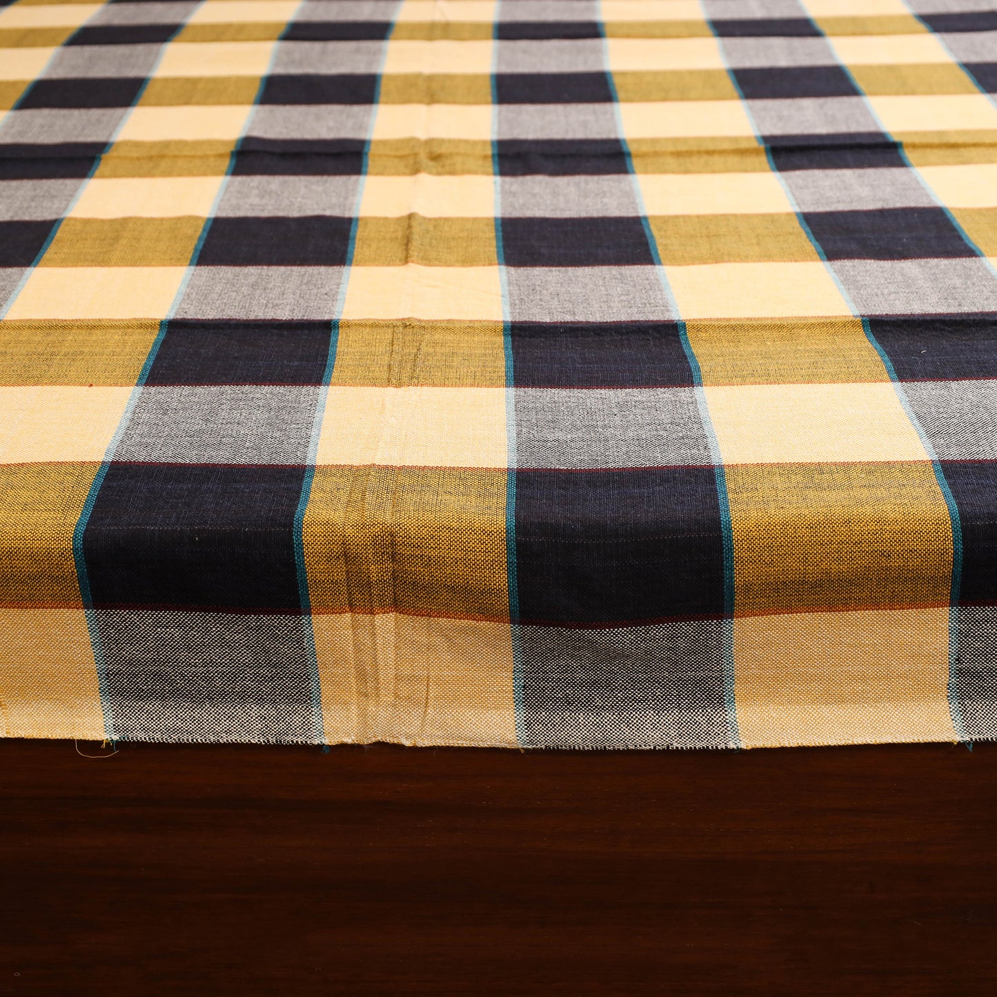 Yellow - single handloom cotton bed sheet (90 x 60 in) 73
