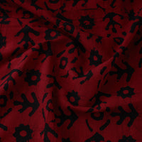 Red - Pure Cotton Kutch Batik Print Fabric 55