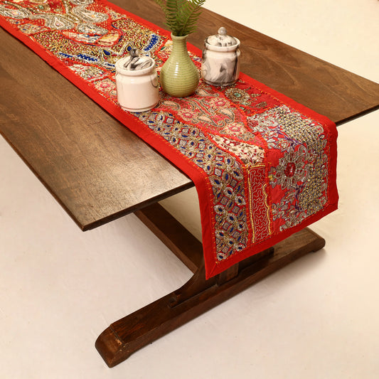 Banjara Vintage Embroidery Table Runner (57 x 13 in) 17