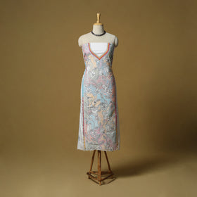 Bengal Kantha Hand Embroidered Unstitched Kurta Material (2.8M) 30