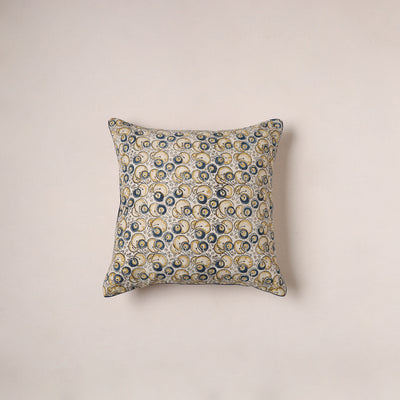 Kalamkari Print Cushion Cover (16 x 16 in) 113