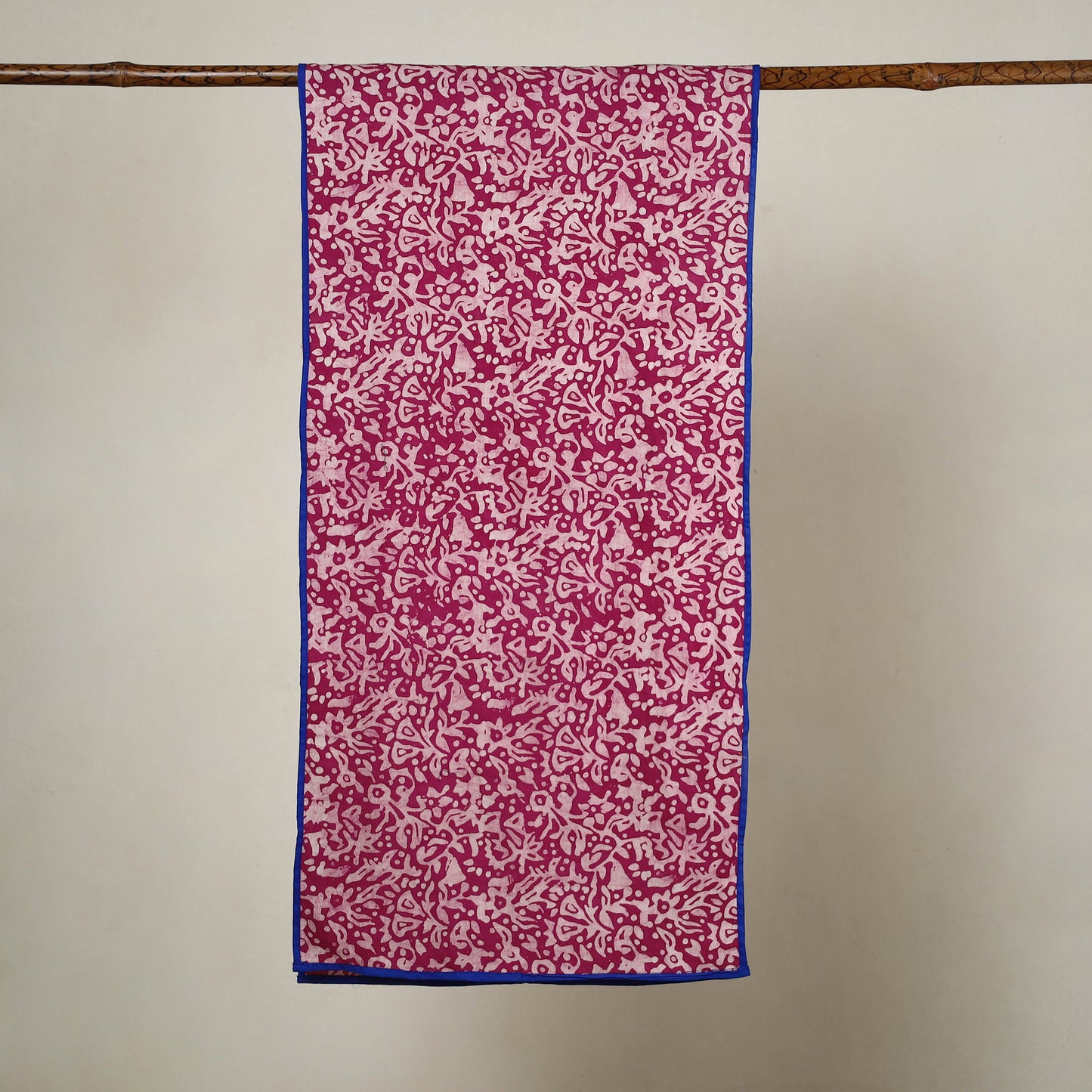 Pink - Cotton Hand Batik Print Stole 06