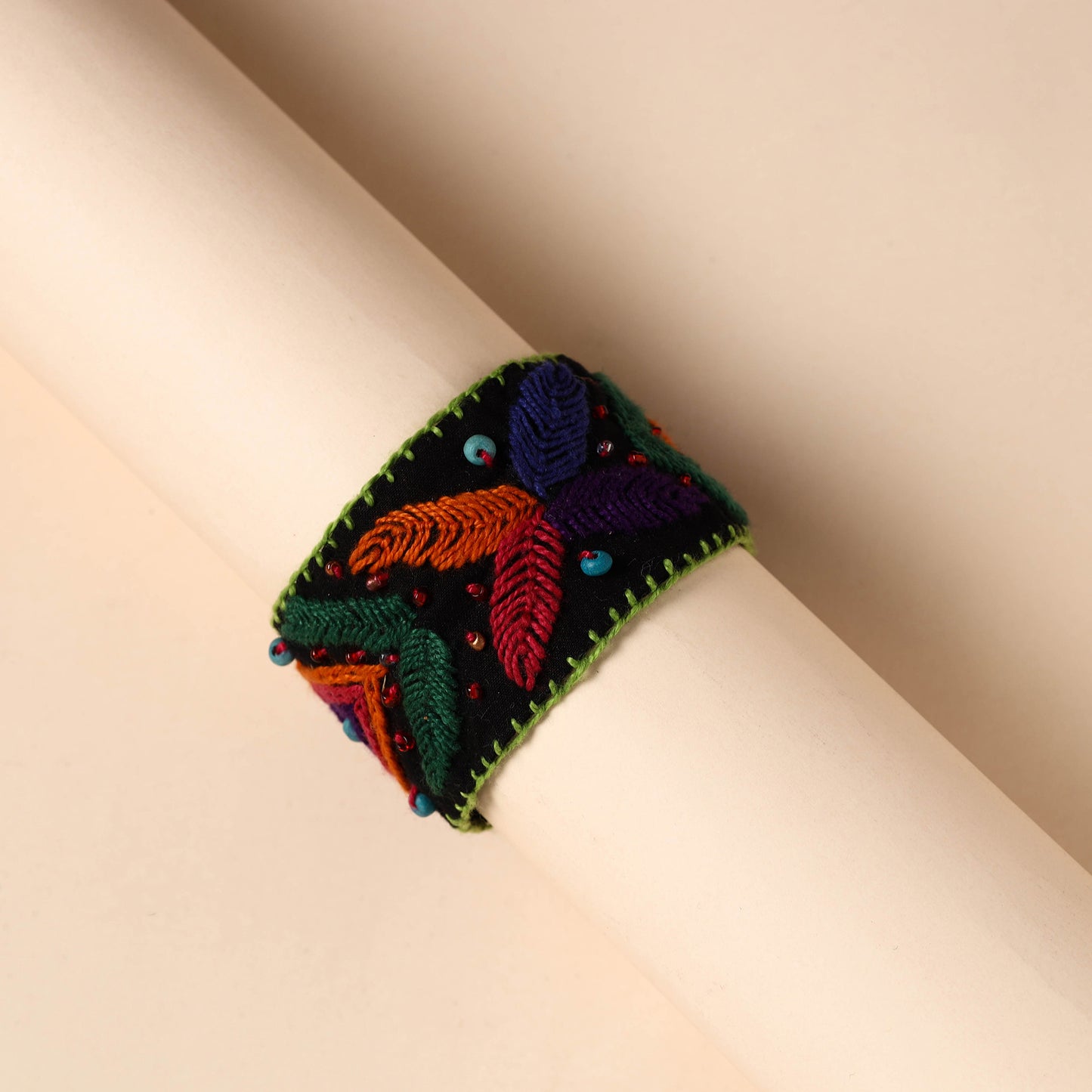 Buy Hand Embroidered Chandi Mati Boho Bracelet