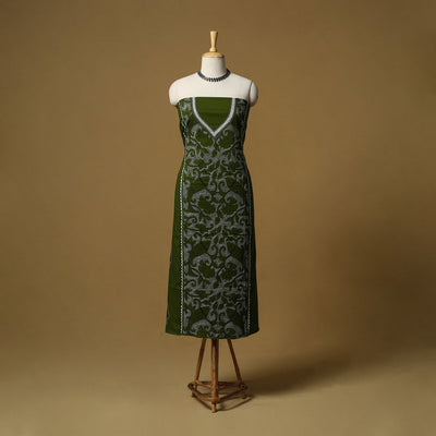 Bengal Kantha Hand Embroidered Unstitched Kurta Material (2.8M) 31