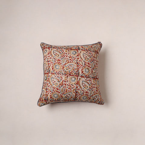 Kalamkari Print Cushion Cover (16 x 16 in) 114