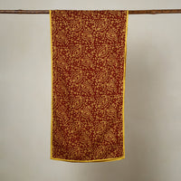 Brown - Cotton Hand Batik Print Stole 04