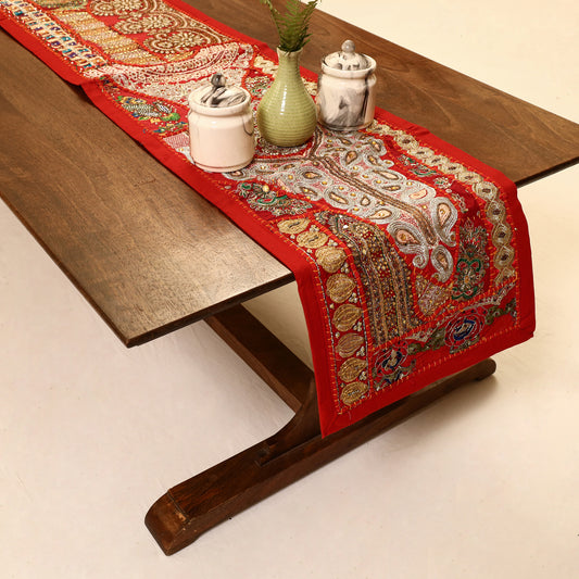 Banjara Vintage Embroidery Table Runner (57 x 13 in) 21