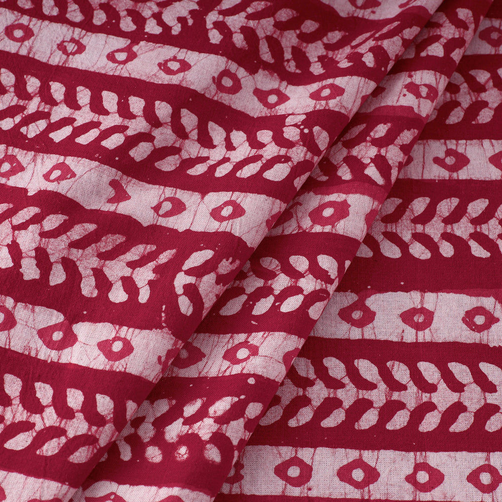 Pink - Pure Cotton Kutch Batik Print Fabric 62