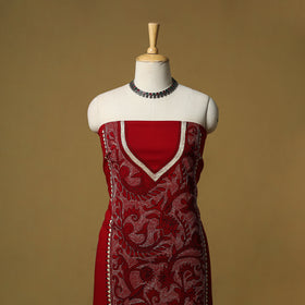 Bengal Kantha Hand Embroidered Unstitched Kurta Material (2.8M) 33