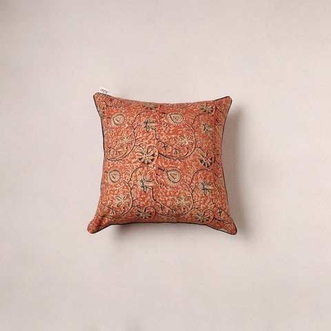 Kalamkari Print Cushion Cover (16 x 16 in) 118