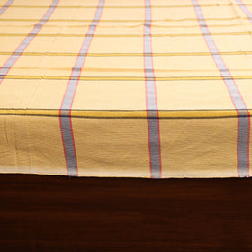 Yellow - single handloom cotton bed sheet (90 x 60 in) 77
