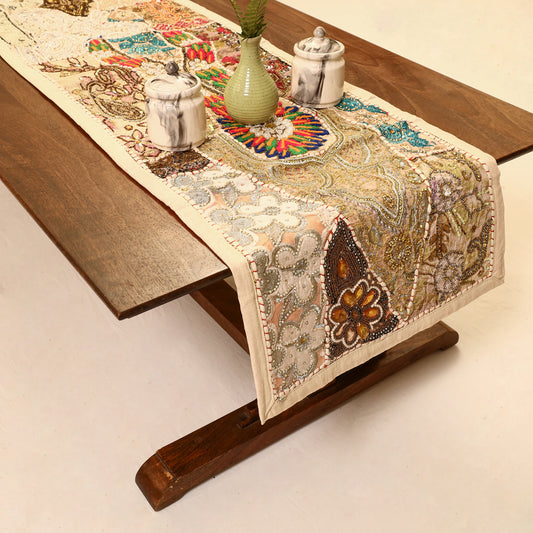 Banjara Vintage Embroidery Table Runner (60 x 16 in) 24