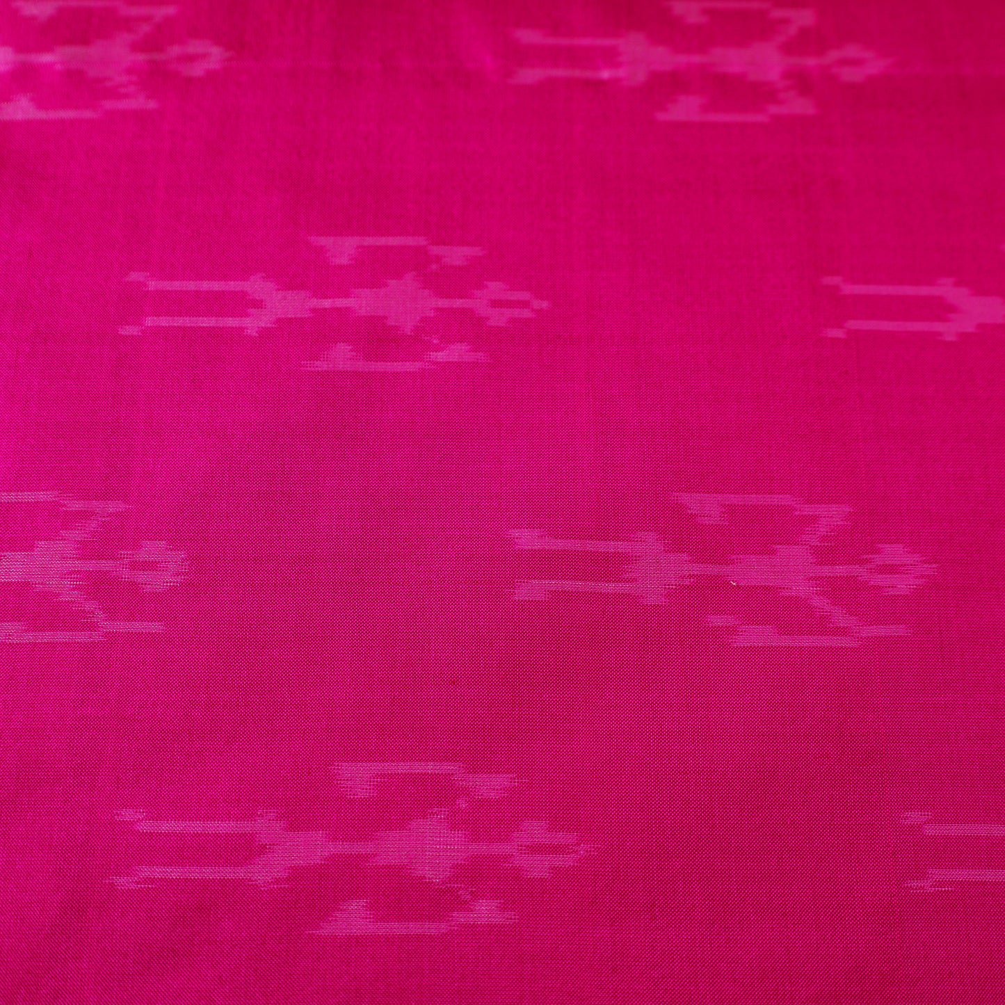 Pink - Pochampally Ikat Weave Handloom Pure Mulberry Silk Fabric 40