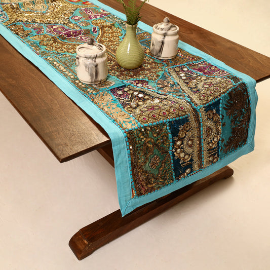 Banjara Vintage Embroidery Table Runner (60 x 16 in) 26