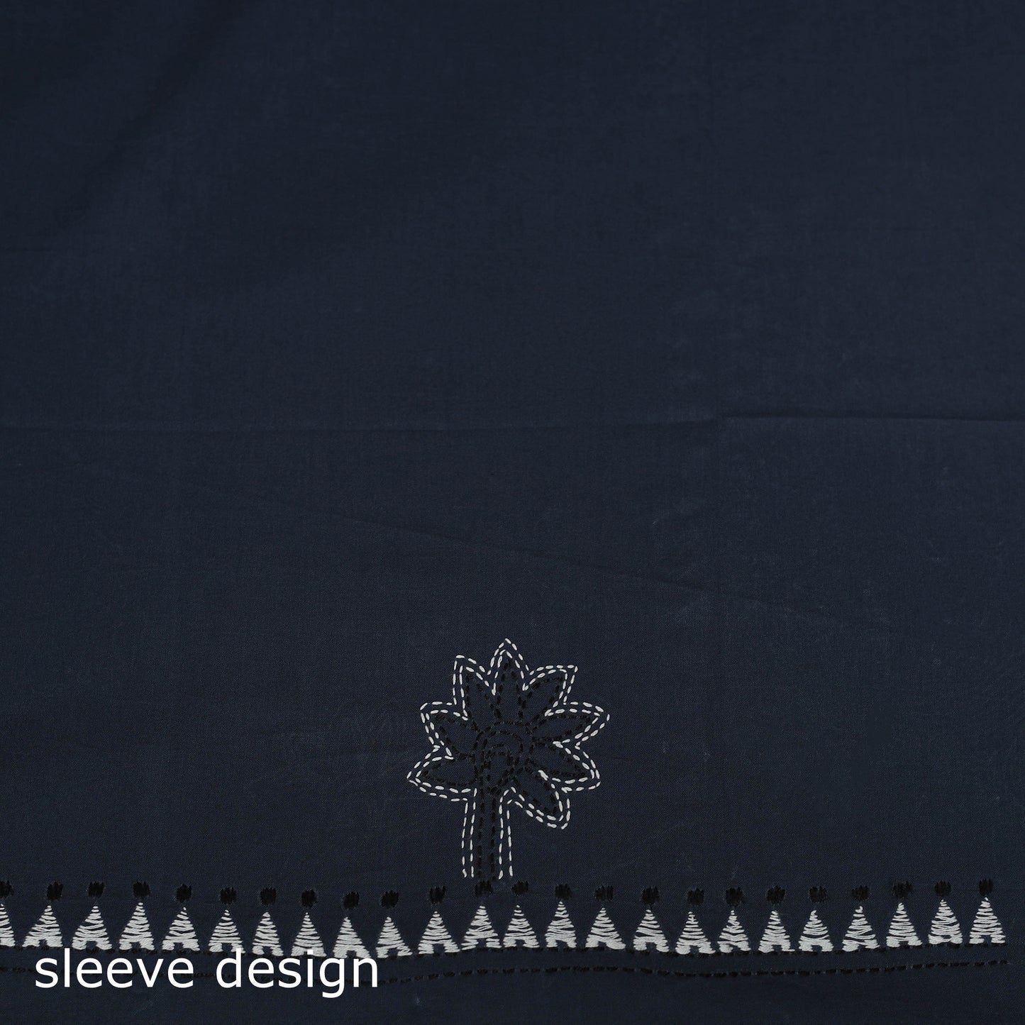 Bengal Kantha Hand Embroidered Unstitched Kurta Material (2.7M) 36