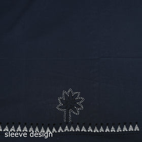 Bengal Kantha Hand Embroidered Unstitched Kurta Material (2.7M) 36