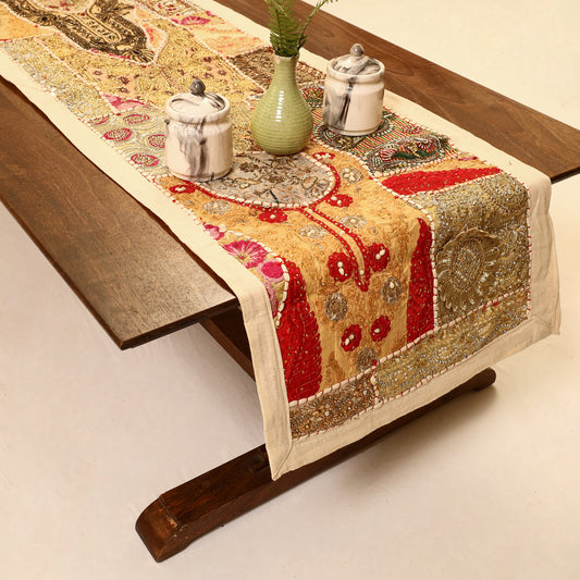 Banjara Vintage Embroidery Table Runner (60 x 16 in) 27