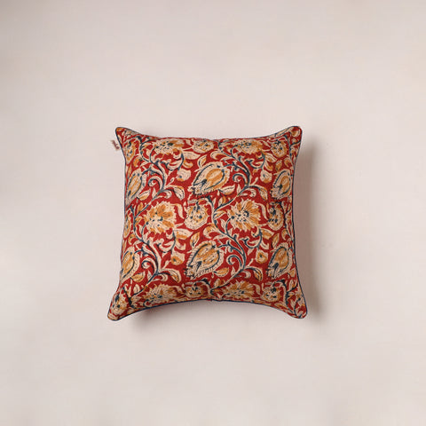 Kalamkari Print Cushion Cover (16 x 16 in) 123