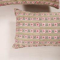 Multicolor - Set of 2 Sanganeri Block Print Cotton Pillow Covers 44