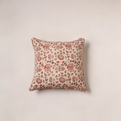 Kalamkari Print Cushion Cover (16 x 16 in) 124