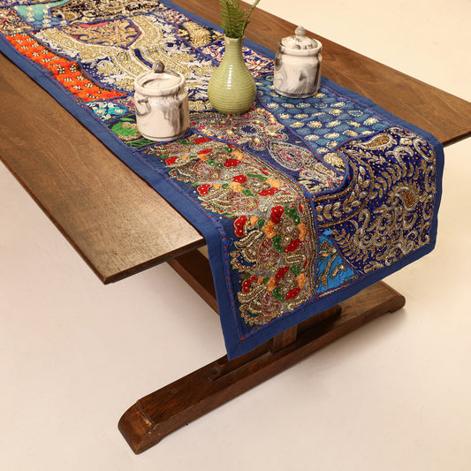 Banjara Vintage Embroidery Table Runner (60 x 16 in) 32