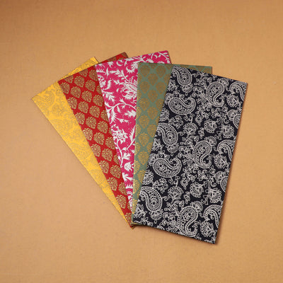 Floral Print Handcrafted Notecards with Envelopes (Set of 5) 03