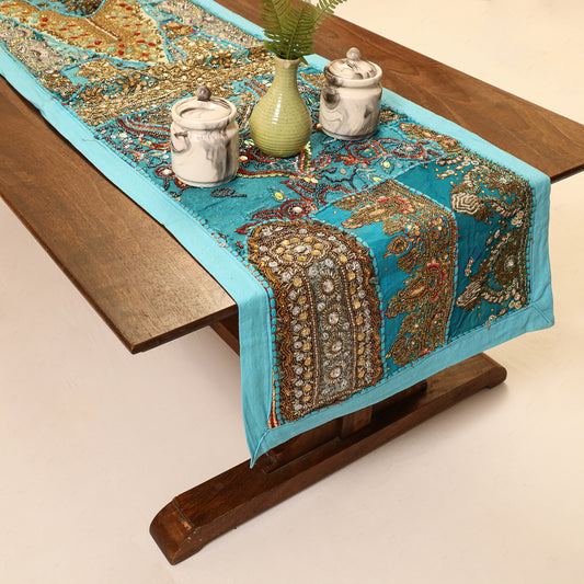Banjara Vintage Embroidery Table Runner (60 x 16 in) 33
