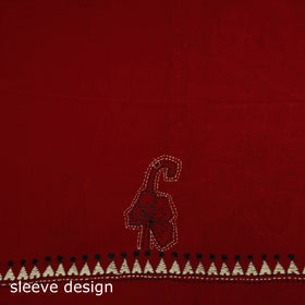 Bengal Kantha Hand Embroidered Unstitched Kurta Material (2.8M) 41