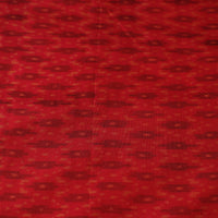 Red - Pochampally Ikat Weave Handloom Pure Mulberry Silk Fabric 47