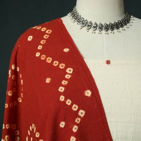 White - Kutch Bhujodi Handloom Kala Cotton Mirror Work 3pc Unstitched Dress Material Suit Set 01