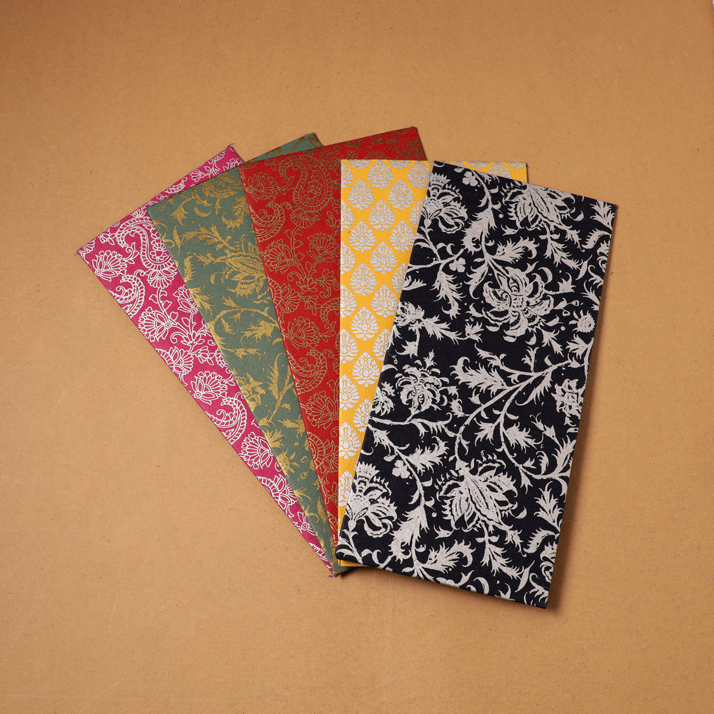 Floral Print Handcrafted Notecards with Envelopes (Set of 5) 14