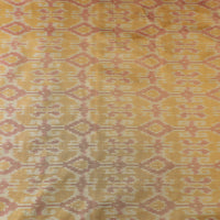 Brown - Pochampally Ikat Weave Handloom Pure Mulberry Silk Fabric 49