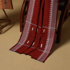 Beige - Sambalpuri Ikat Handloom Cotton 3pc Unstitched Dress Material 01